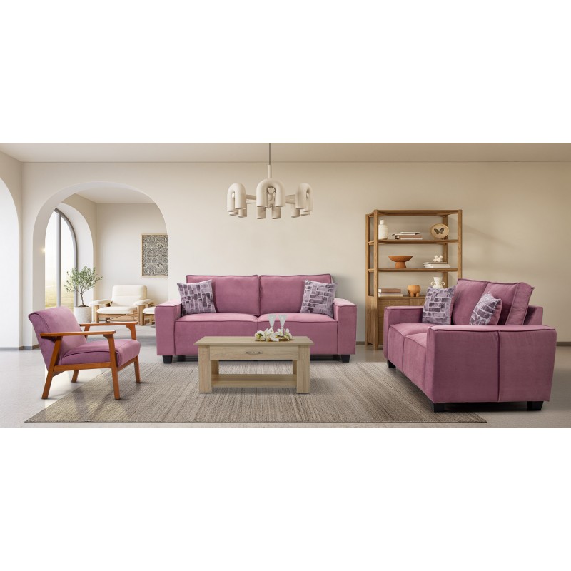 Hunter Sofa 3+2+1 Pink Col Hunter Sofa 3+2+1 Pink Col