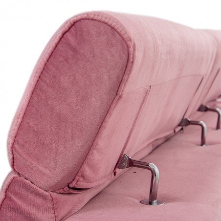 Lunar 3 Seater Pink Col Fab