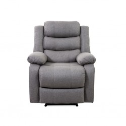 Tavana Single Recliner Grey Fabric