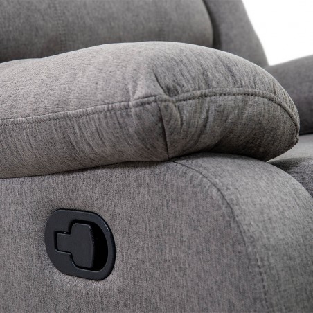 Tavana Single Recliner Grey Fabric