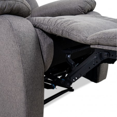 Tavana Single Recliner Grey Fabric