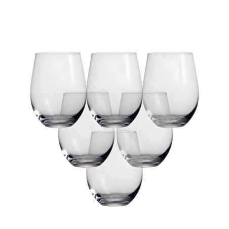 Water Glass 6 pcs Grey