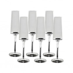 Champagne Glass 6 pcs Transparent