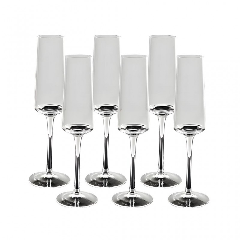 Champagne Glass 6 pcs Transparent