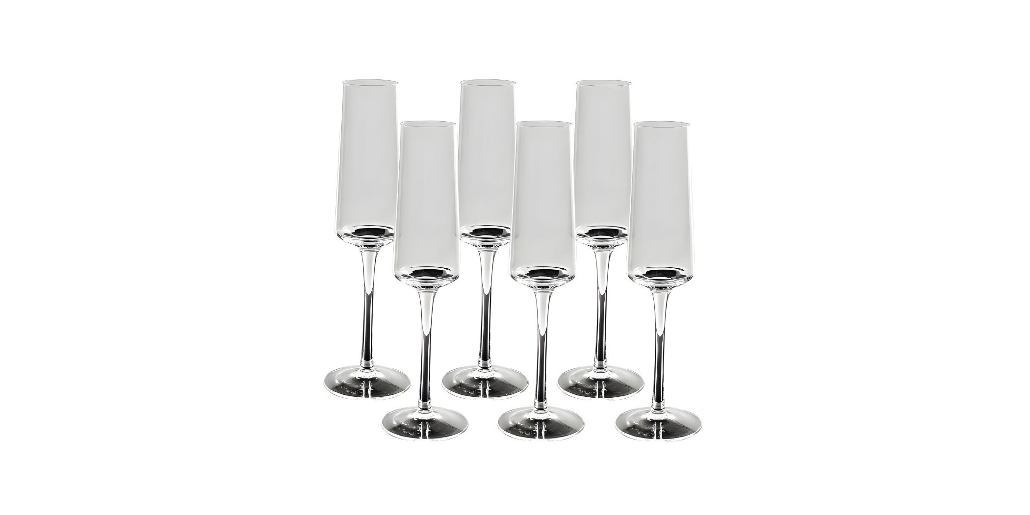 Champagne Glass 6 pcs Transparent