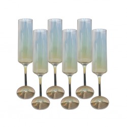 Champagne Glass 6 pcs Multicolored