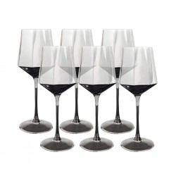 Pinot Wine Glass 6 pcs Grey