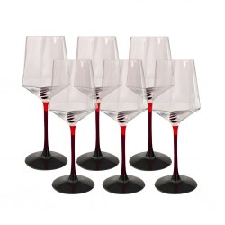 Pinot Wine Glass 6 pcs Red