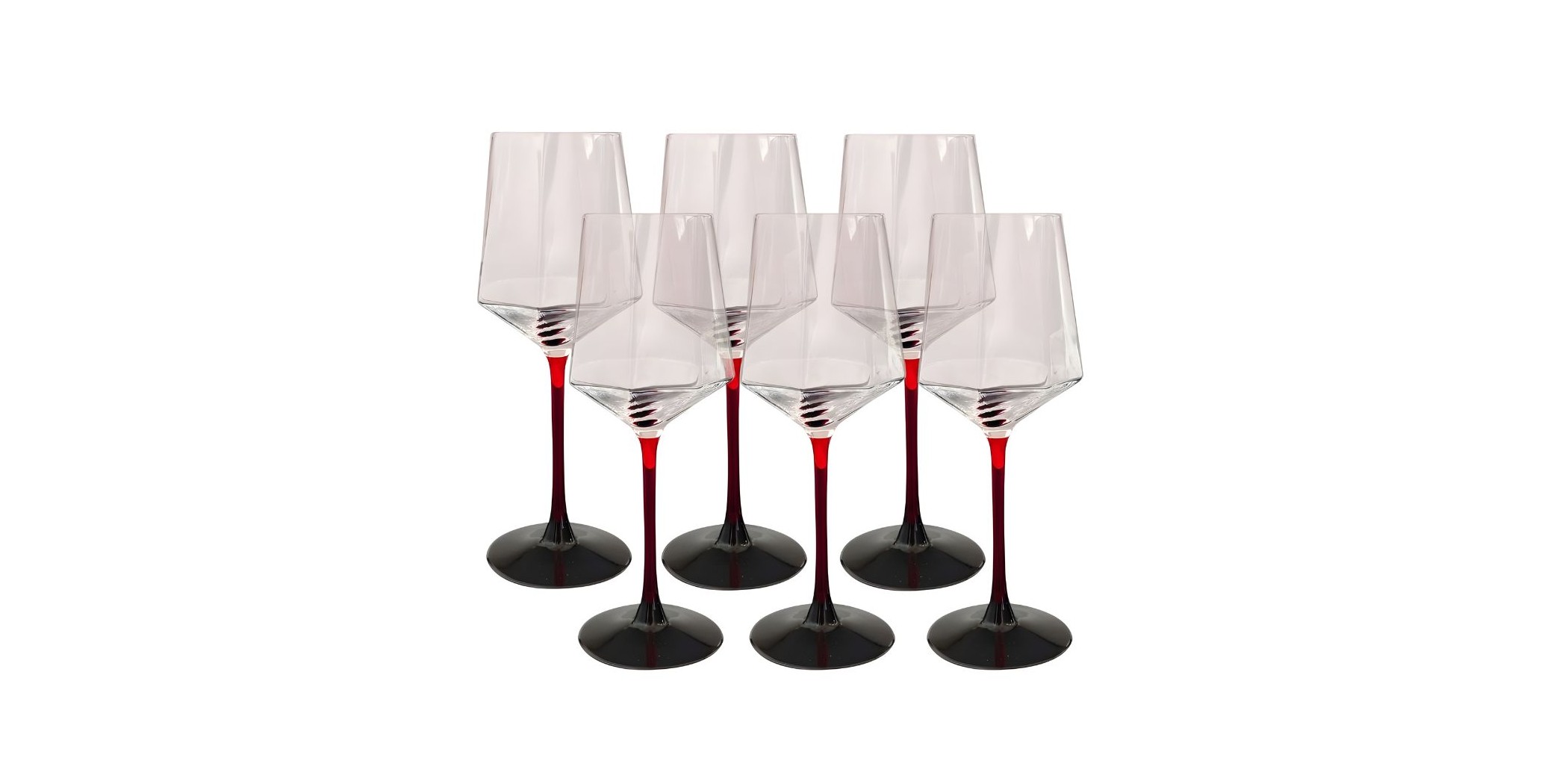 Pinot Wine Glass 6 pcs Red