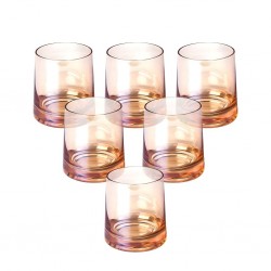 Whisky Glass 6 pcs Amber