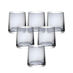 Whisky Glass 6 pcs Grey