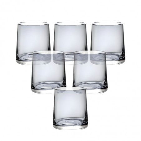 Whisky Glass 6 pcs Grey