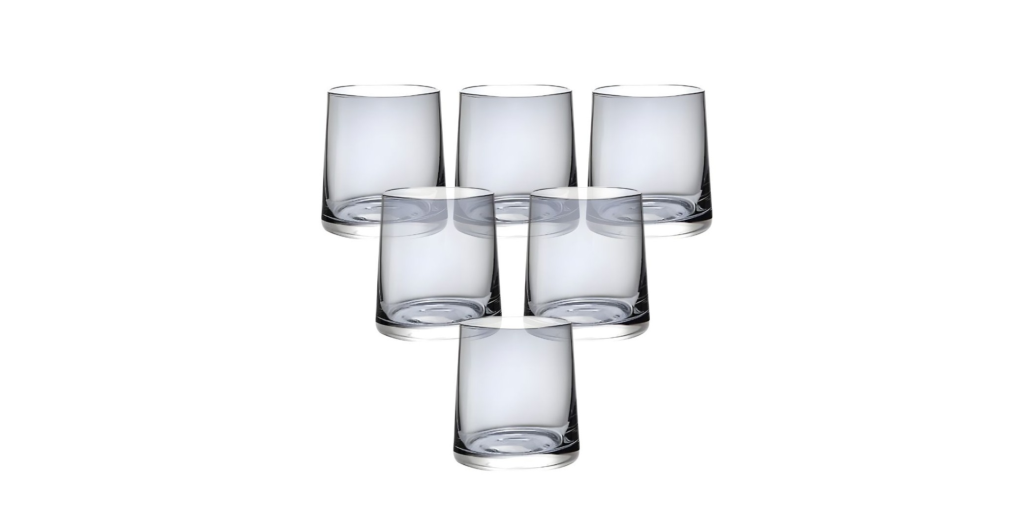 Whisky Glass 6 pcs Grey