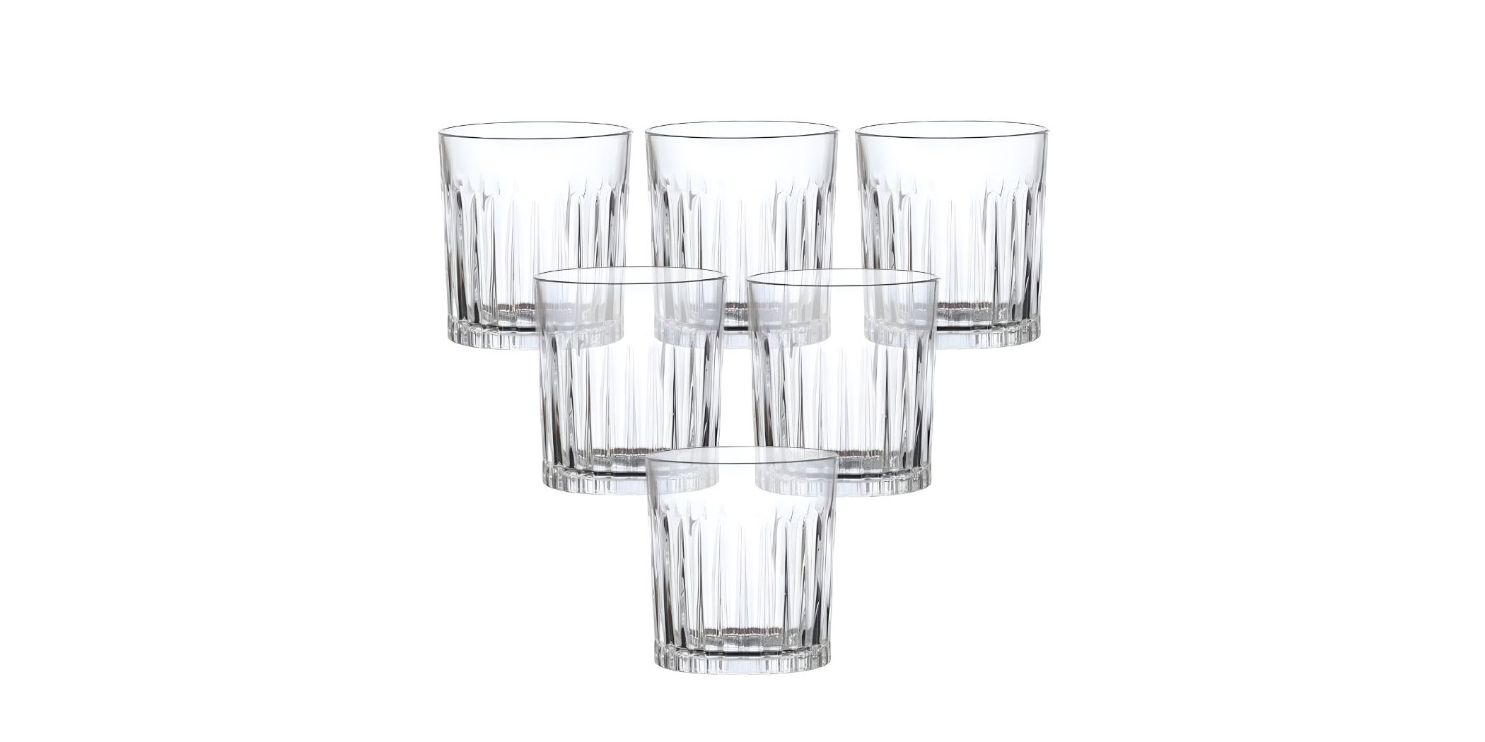Whisky Glass 6 pcs Transparent