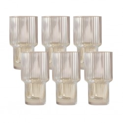 Water Glass 6 pcs Transparent