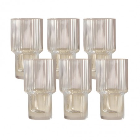 Water Glass 6 pcs Transparent