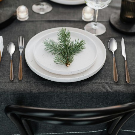 Westinghouse WCCL0030016 16pcs Silver & Wooden Cutlery Set