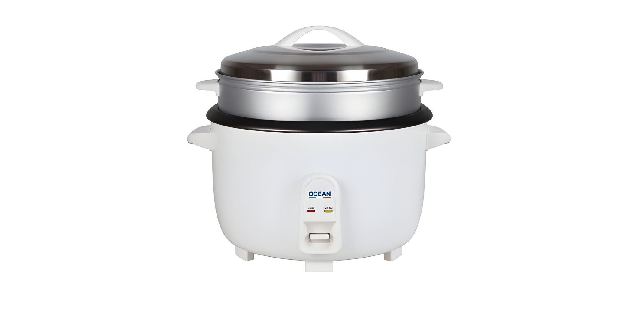 Ocean OCRCR 10030 WX 10L WH 2YW Rice Cooker With S/Steel Lid RCR10030WX