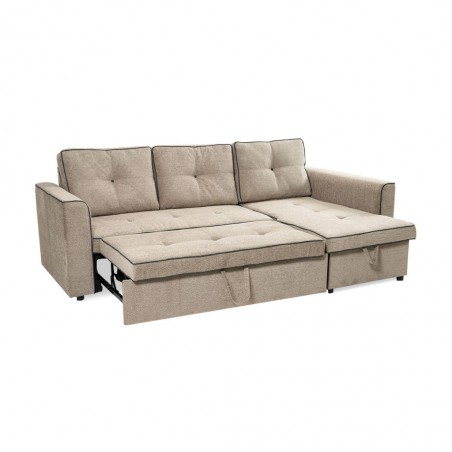 Conrad Pull Out Sofabed L-Shape RHF Chenille Mocha