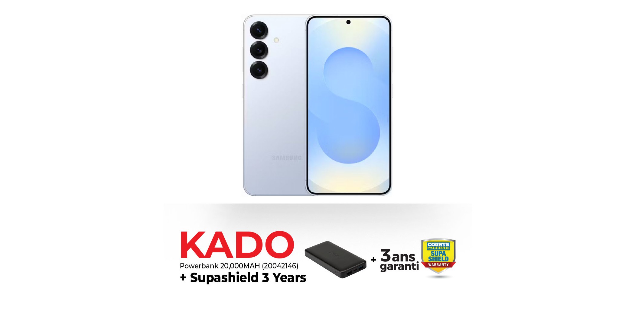 Samsung Galaxy S25 Plus Blue & Free POWERBANK AS-P30 + 3 Years Supashield Warranty