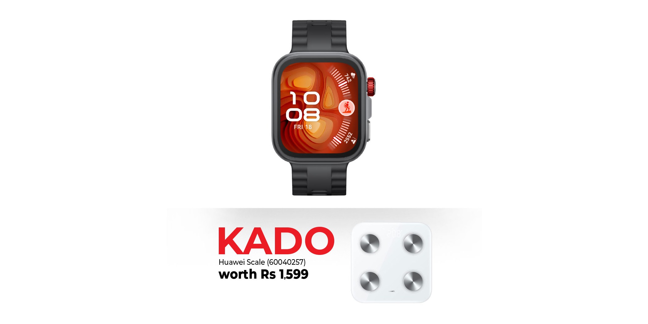 Huawei Watch Fit 4 Pro Black & Free HUAWEI Health Scale