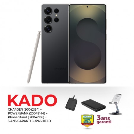 Samsung Galaxy S25 Ultra Titanium Black & Free CHARGER + POWERBANK + PHONE STAND + 3 Years Supashield Warranty