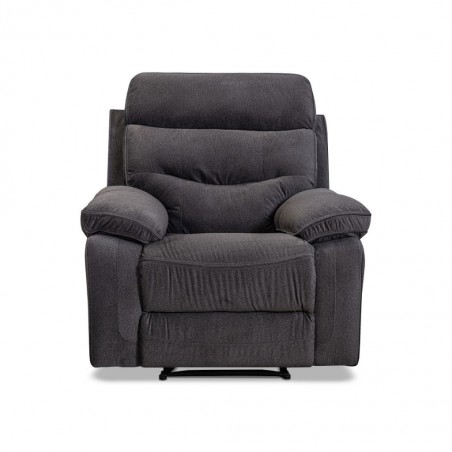 Burlington Single Recliner in Pewter Col Fab