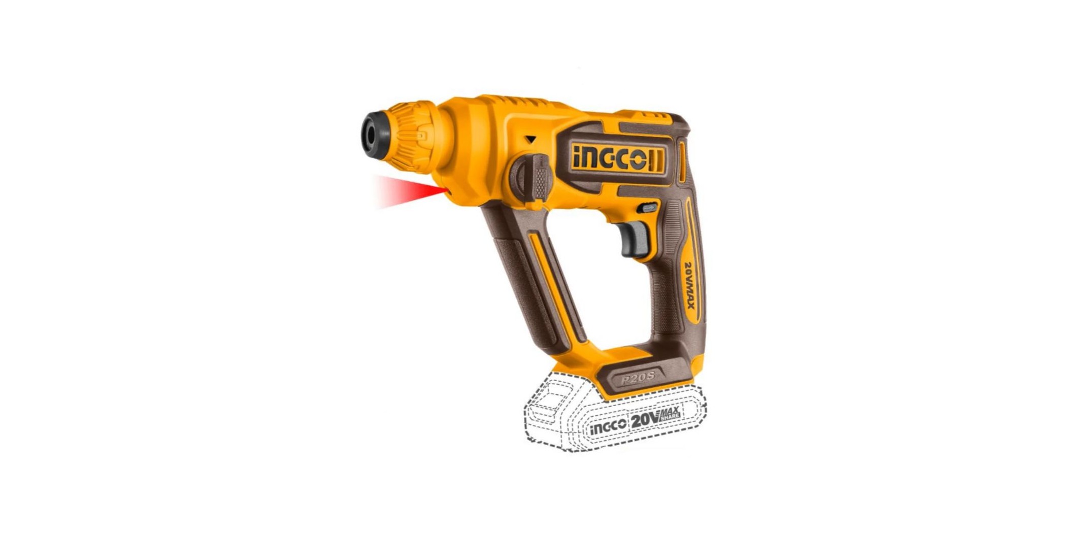 Ingco CRHLI20168 Cordless Rotary Hammer