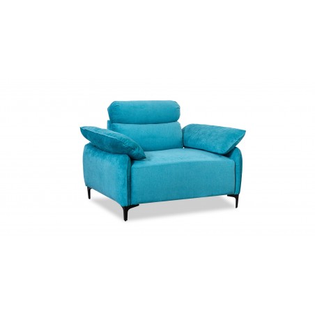 Comfy Sofa 3+2+1 in Sky Blue Col Fabric