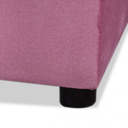 Elsee Corner LHF Chaise & Armless Chair Pink Col