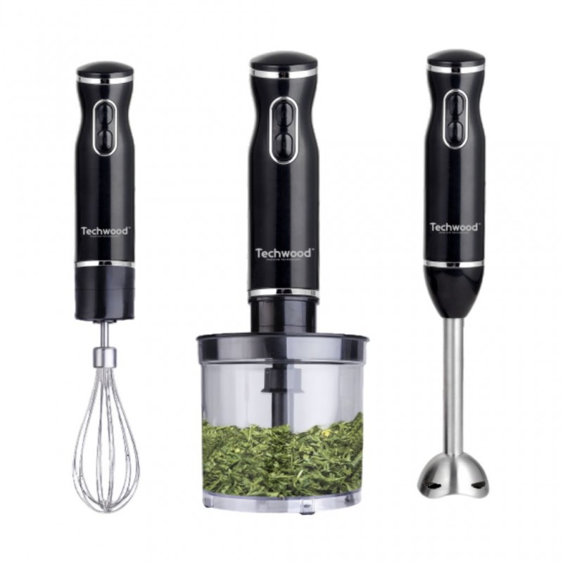 Techwood TMS 9666 600W Stick Blender/ Chopper/Mixer With 500ml Bowl "O"