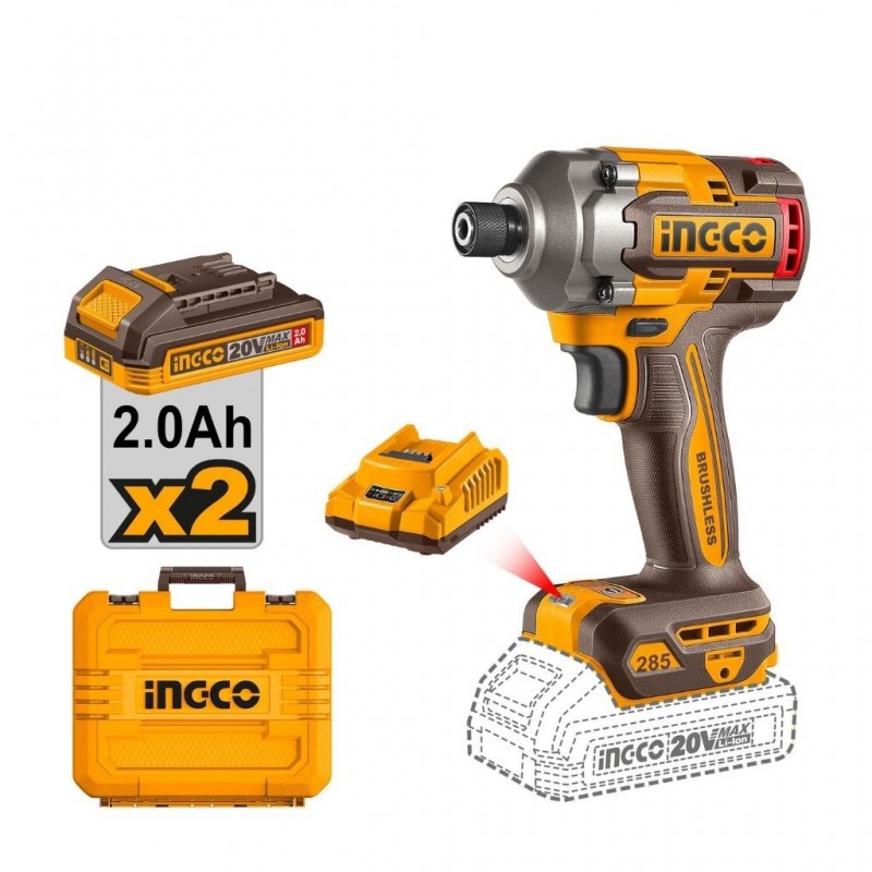 Ingco CIRLI2028 285NM Lithium Ion Impact Driver