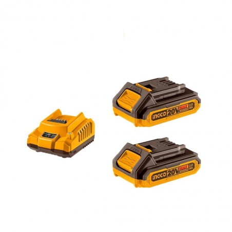 Ingco FBCPK1222 Lithium Ion P20S Batteries And Charger
