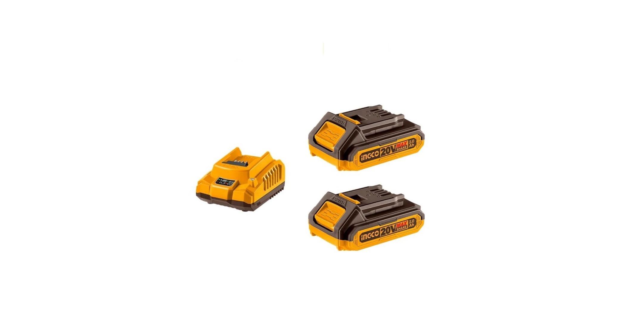 Ingco FBCPK1222 Lithium Ion P20S Batteries And Charger