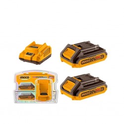 Ingco FBCPK1222 Lithium Ion P20S Batteries And Charger