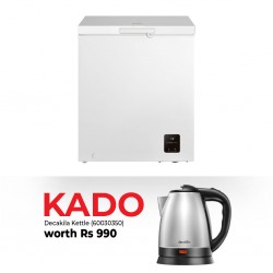 Hisense FC185D4AWLYE Freezer & Free Decakila KEKT031M Stainless Steel Kettle