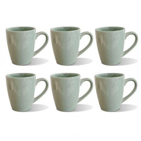Green Mug 6 pcs Stoneware BT-CUC15