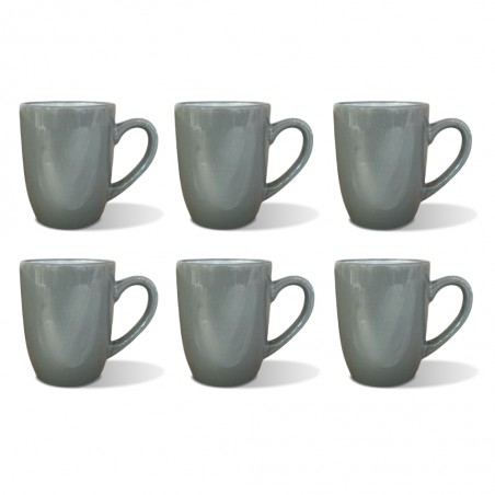 Dark Grey Mug 6 pcs Stoneware BT-CUC19