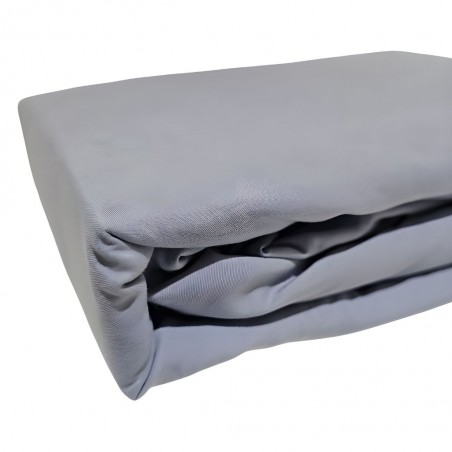 Fitted Sheet 180x200+30 cm Grey Micro Polyester