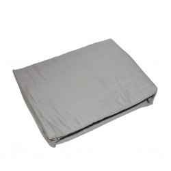 Fitted Sheet 160x200 cm Grey Cotton