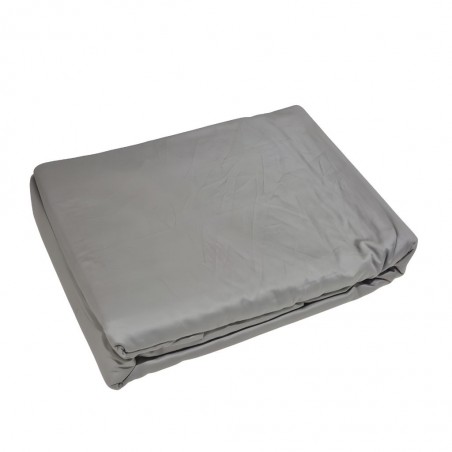 Fitted Sheet 180x200 cm Grey Cotton