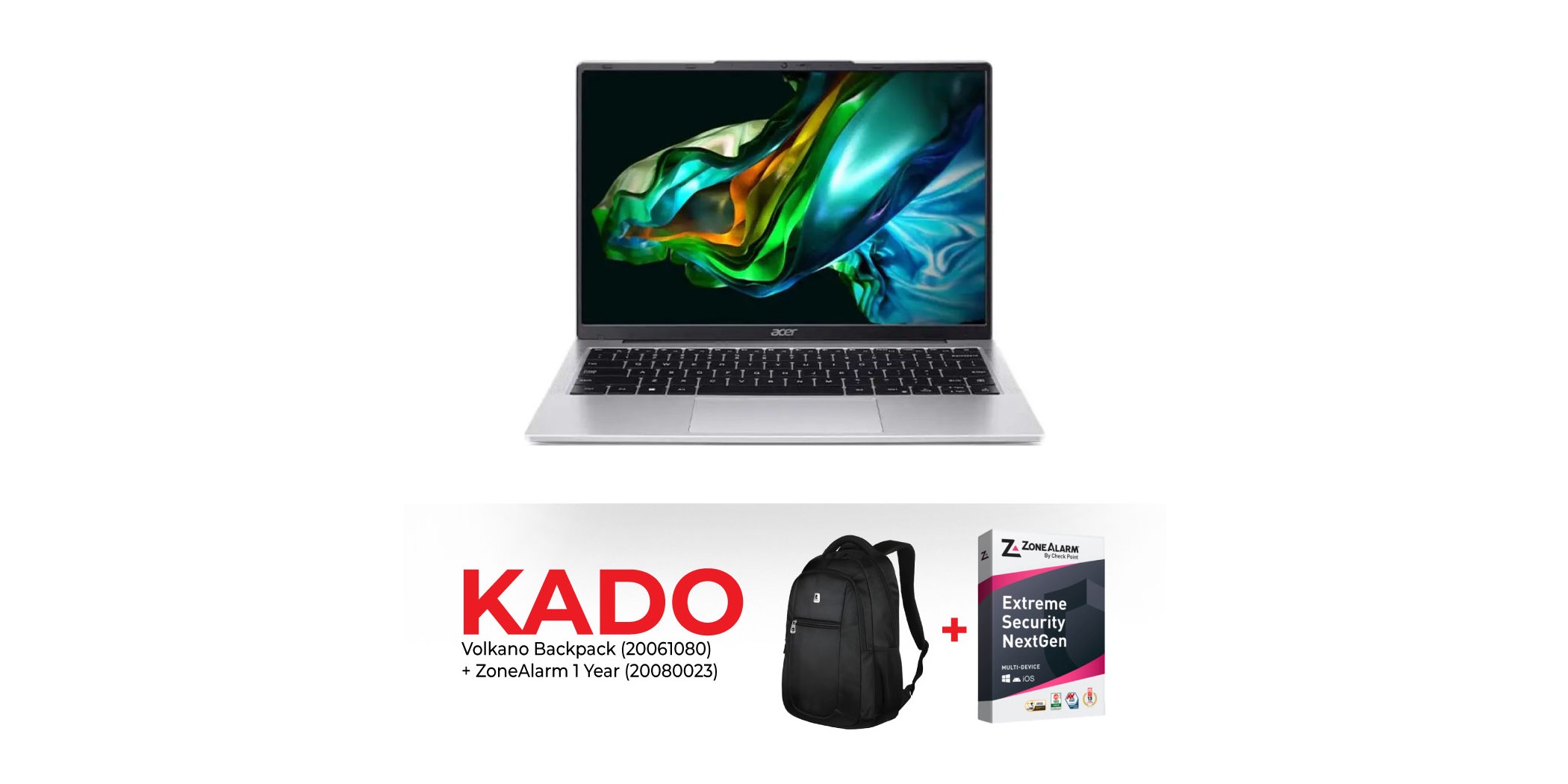 Acer Aspire Lite 14 Laptop - Core i3 N300 AL14-31P-37XQ & Free ZoneAlarm Security 1 Device 1 year + Volkano Argan Backpack