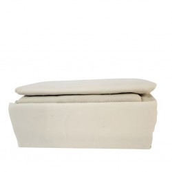 Duvet Cover, Flat Sheet & 2 Pillows Beige - Double Set of 4 Pcs - Micro Polyester