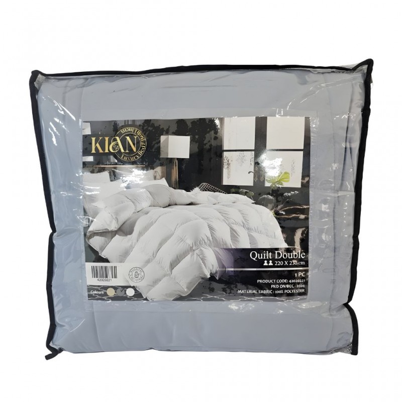 Comforter 220x230 cm Grey - Double Micro Polyester Comforter 220x230 cm Grey - Double Micro Polyester