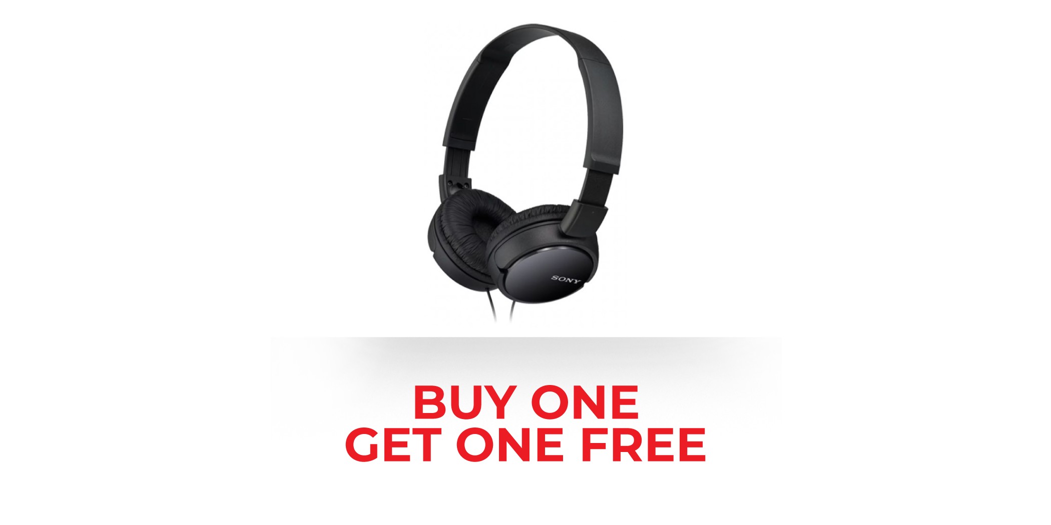 Sony Headphone Black MDR-ZX110APBZE & Free Sony Headphone Black MDR-ZX110APBZE