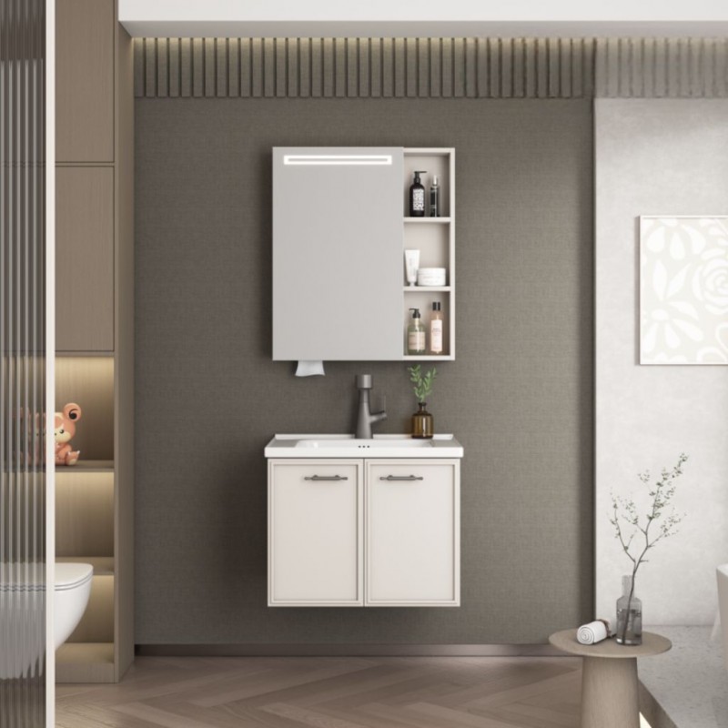 Tulip Bathroom Cabinet With 2 Doors & Mirror Sensor Switch -Ref 2250-60
