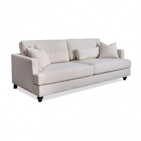 Cassandra Sofa 3 Seater In Beige Fab