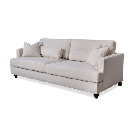 Cassandra Sofa 3 Seater In Beige Fab