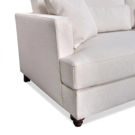 Cassandra Sofa 3 Seater In Beige Fab