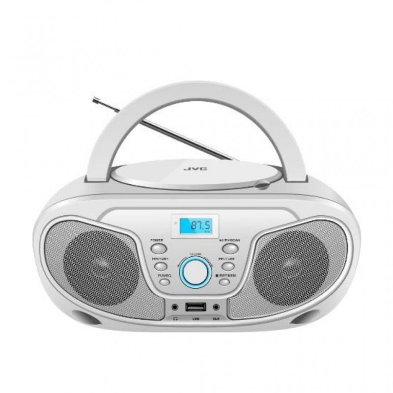 JVC RD-N327 CD Player with radio FM White Colour